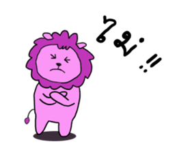 Pink Lion sticker #14776808