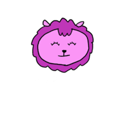 Pink Lion sticker #14776812