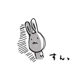 Dark impression rabbit sticker #14777128