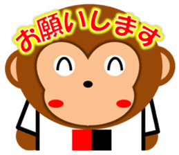SOCCER CLUB STICKER(monkey) sticker #14777302