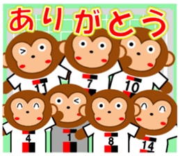 SOCCER CLUB STICKER(monkey) sticker #14777333