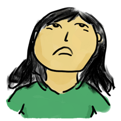 Girl Yu says something in mind