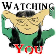 Girl Yu says something in mind sticker #14777541