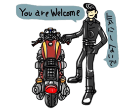 riders man 5 bilingual version sticker #14777761