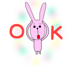 everyday rabbit1 sticker #14778062