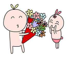 Bunny&Vava sweet couple sticker #14778334