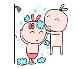 Bunny&Vava sweet couple sticker #14778336