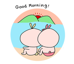 Bunny&Vava sweet couple sticker #14778343