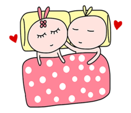 Bunny&Vava sweet couple sticker #14778350