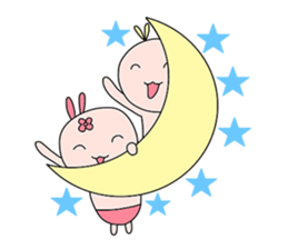 Bunny&Vava sweet couple sticker #14778351