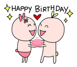 Bunny&Vava sweet couple sticker #14778352