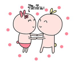 Bunny&Vava sweet couple sticker #14778358