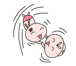 Bunny&Vava sweet couple sticker #14778362