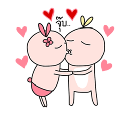 Bunny&Vava sweet couple sticker #14778371