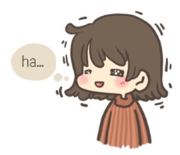 The cute girl : Mumu (Eng.) sticker #14778375