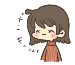 The cute girl : Mumu (Eng.) sticker #14778381