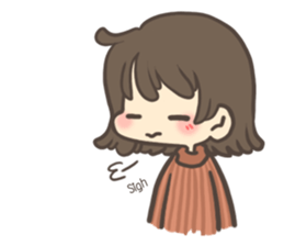 The cute girl : Mumu (Eng.) sticker #14778399