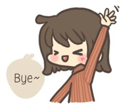 The cute girl : Mumu (Eng.) sticker #14778404