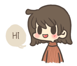 The cute girl : Mumu (Eng.) sticker #14778405