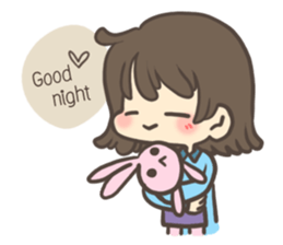 The cute girl : Mumu (Eng.) sticker #14778406