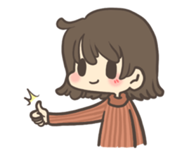 The cute girl : Mumu (Eng.) sticker #14778409