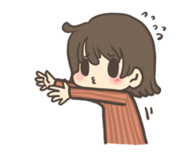 The cute girl : Mumu (Eng.) sticker #14778413