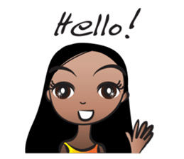 Straight hair Anne sticker #14778606