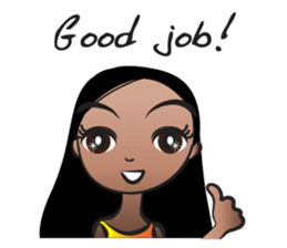 Straight hair Anne sticker #14778608