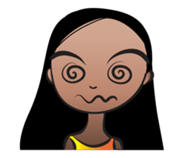 Straight hair Anne sticker #14778612