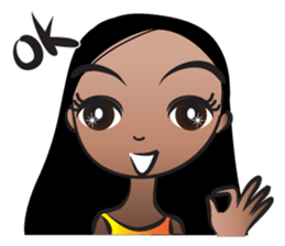 Straight hair Anne sticker #14778615