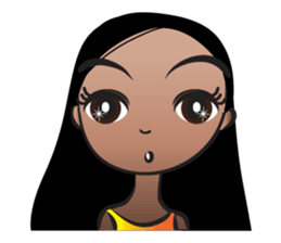 Straight hair Anne sticker #14778617