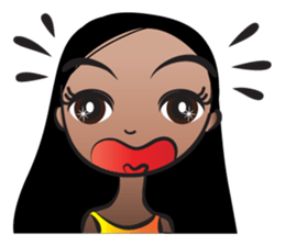 Straight hair Anne sticker #14778618