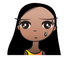 Straight hair Anne sticker #14778624