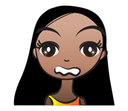 Straight hair Anne sticker #14778625