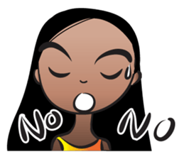 Straight hair Anne sticker #14778627