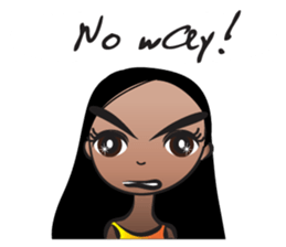 Straight hair Anne sticker #14778632