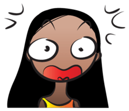 Straight hair Anne sticker #14778633