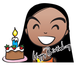 Straight hair Anne sticker #14778636