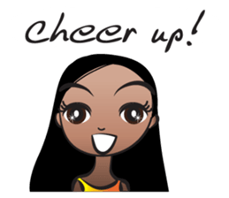 Straight hair Anne sticker #14778639