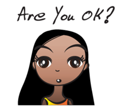 Straight hair Anne sticker #14778640