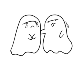 ghost boo~ sticker #14779244