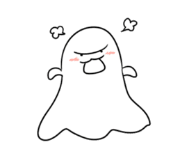 ghost boo~ sticker #14779252