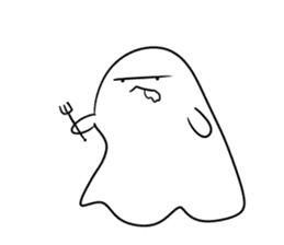 ghost boo~ sticker #14779255