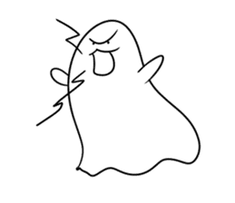 ghost boo~ sticker #14779260