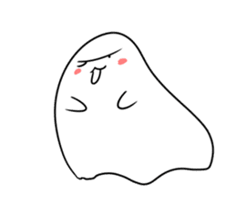 ghost boo~ sticker #14779262