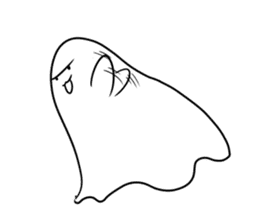 ghost boo~ sticker #14779275
