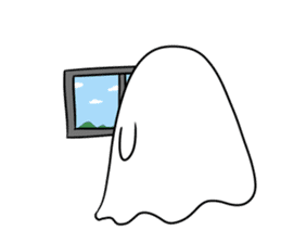 ghost boo~ sticker #14779276