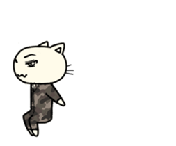 Cow and Bob of the moving cat sticker #14779940