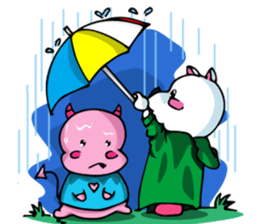 Romantic (?) Couple: The two of us sticker #14780662