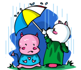 Romantic (?) Couple: The two of us sticker #14780662